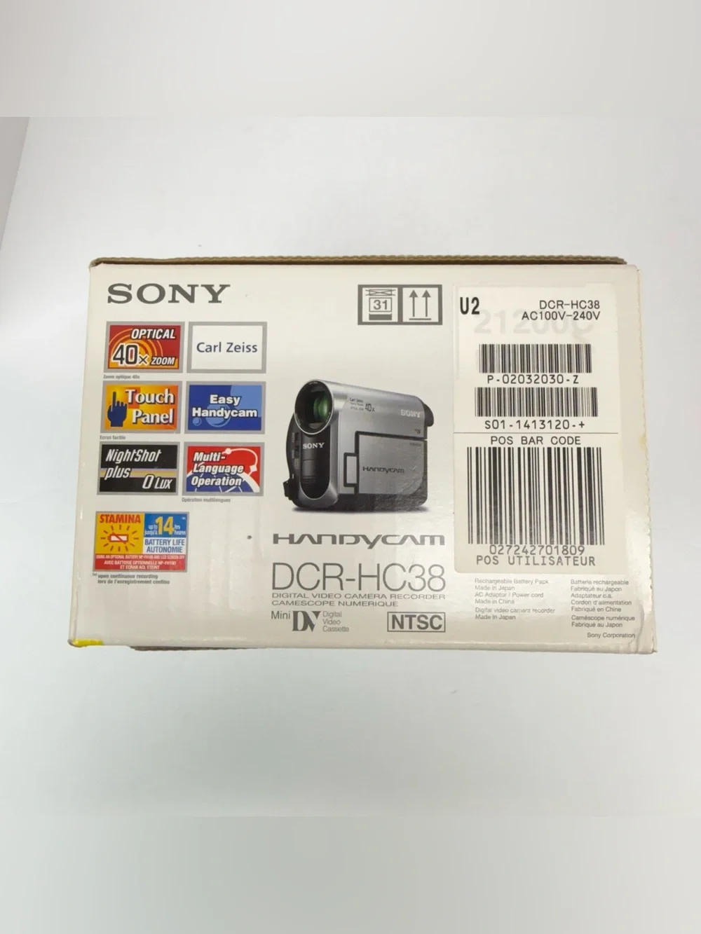 Sony dcr hc38